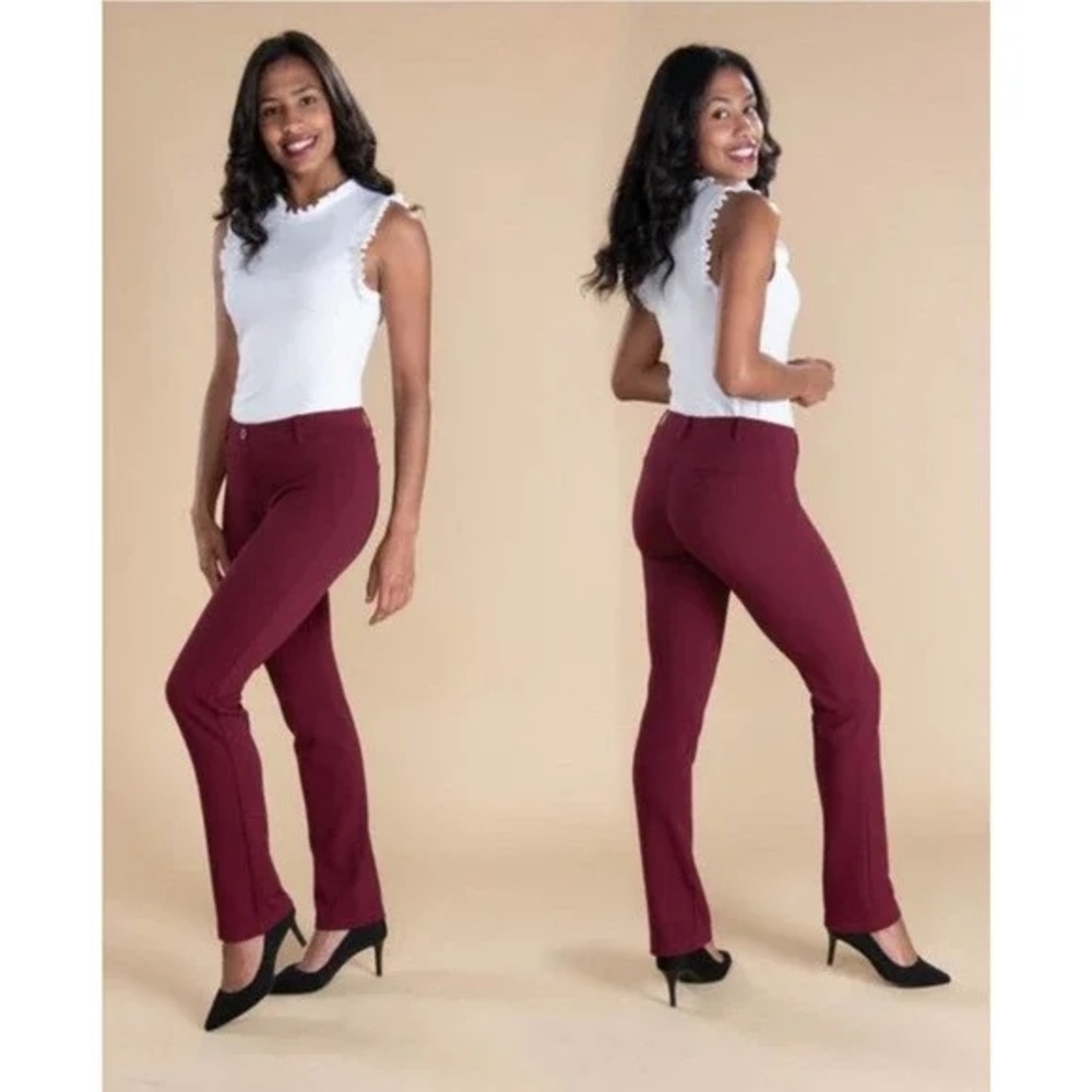 🎁Betabrand Burgundy Women's Trousers